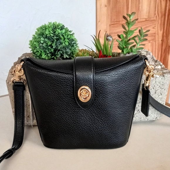 Coach Handbags - Coach Addie Black Leather Cross Body Bag